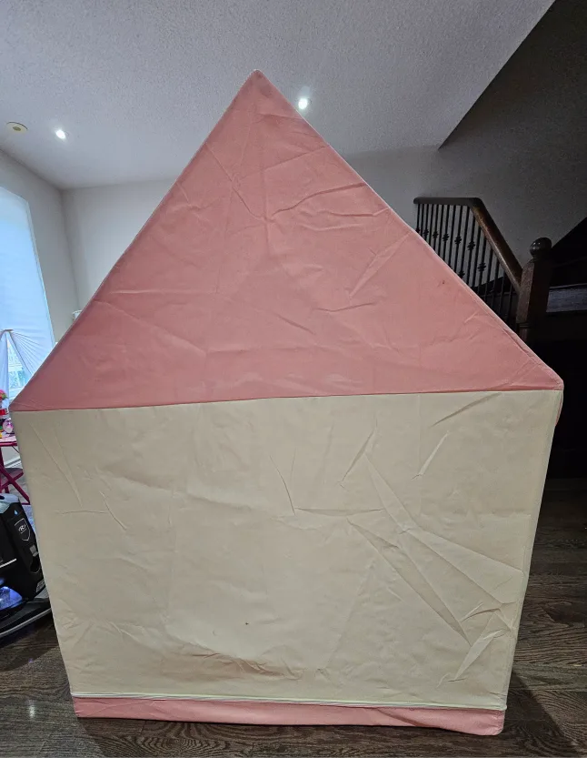 Kids Pink & Beige Play Tent Indoor image indicator(3)