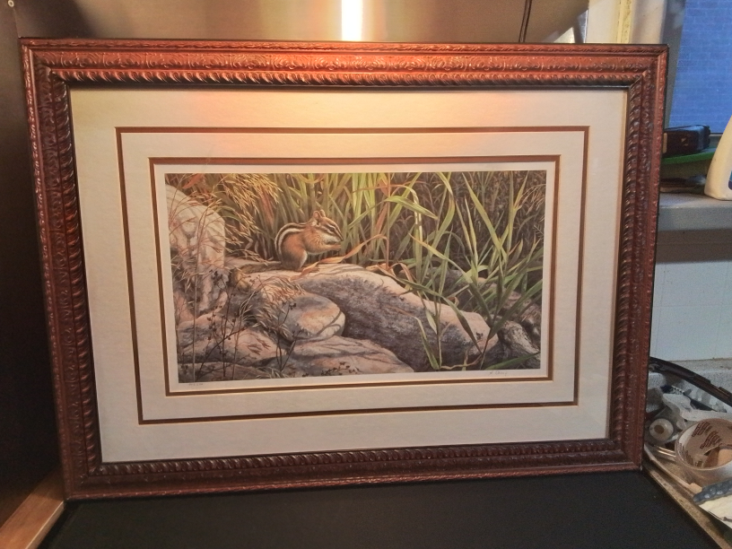A. Casey Chipmunk Print, Signed & Numbered