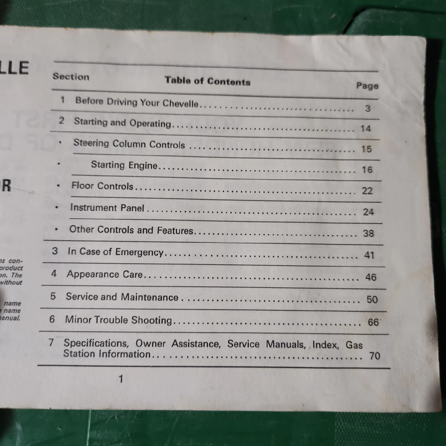 1973 Chevrolet Chevelle Owner's Manual image indicator(2)