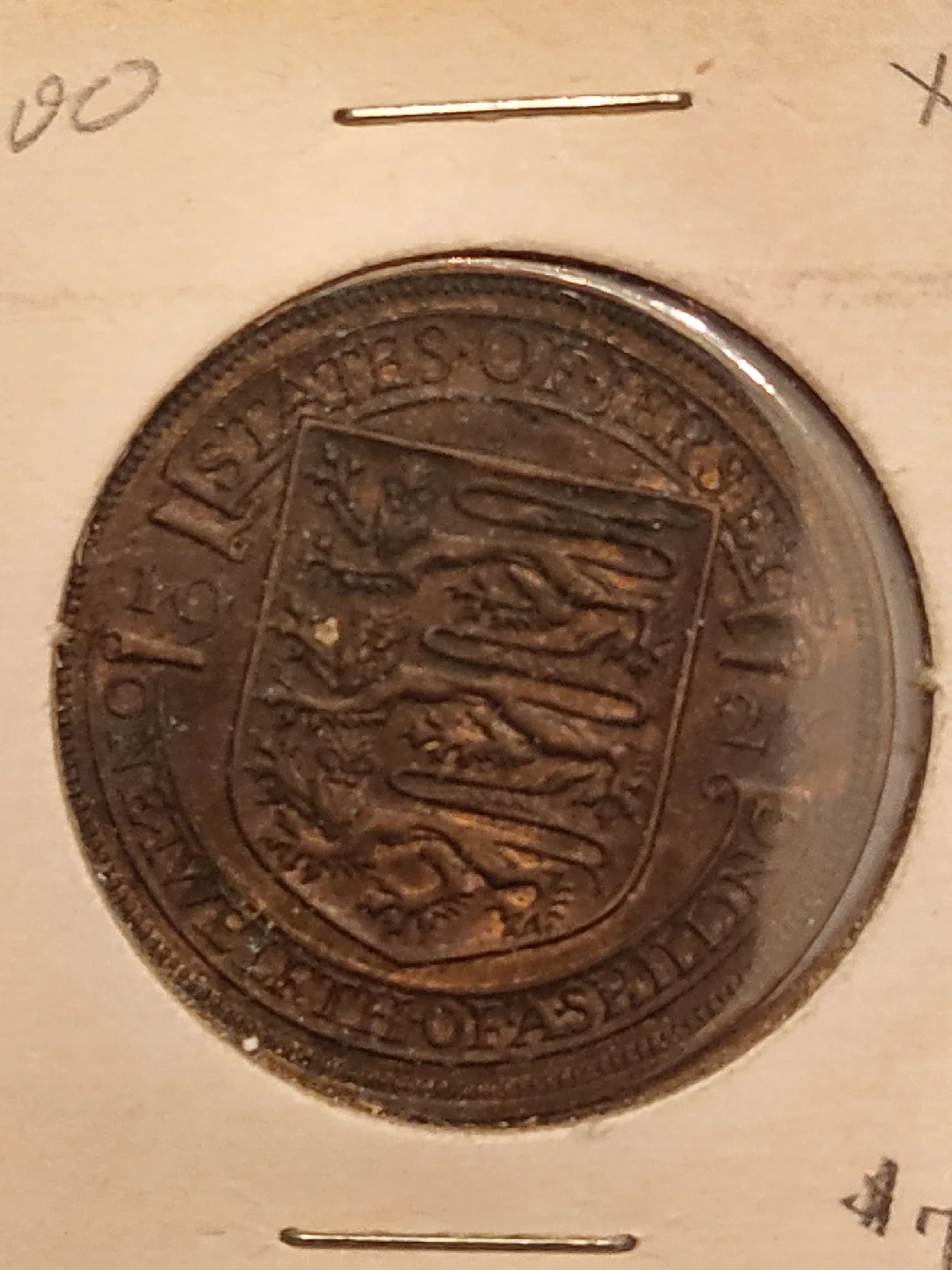 Antique 1923 Jersey 1/12 Shilling image indicator(3)