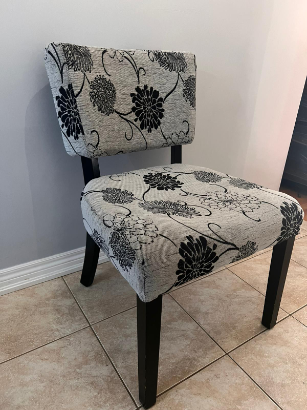 Floral Pattern Accent Chair
