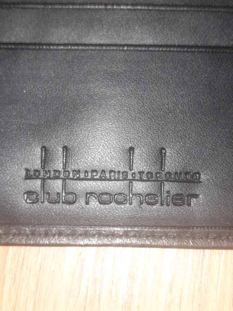 Black Leather Wallet pick up only image indicator(5)