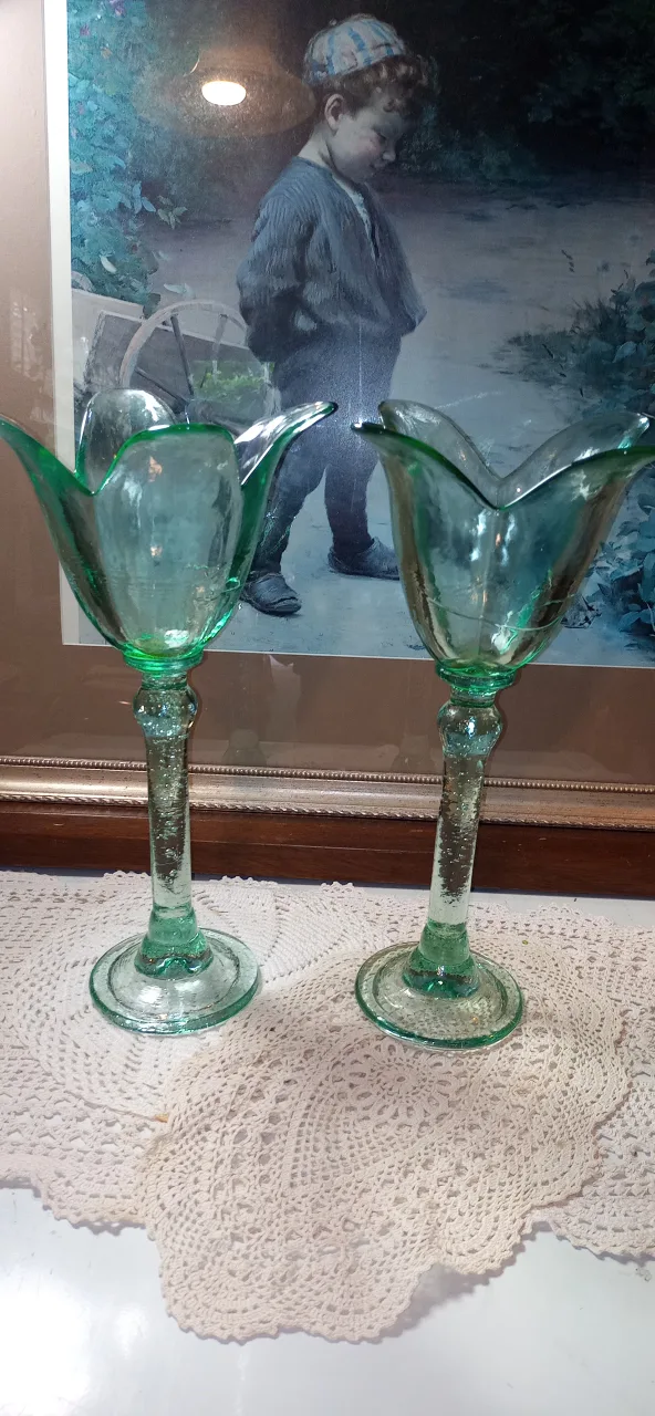 VIDRIOS SAN MIGUEL Recycled Glass Art Candle Holders thumbnail