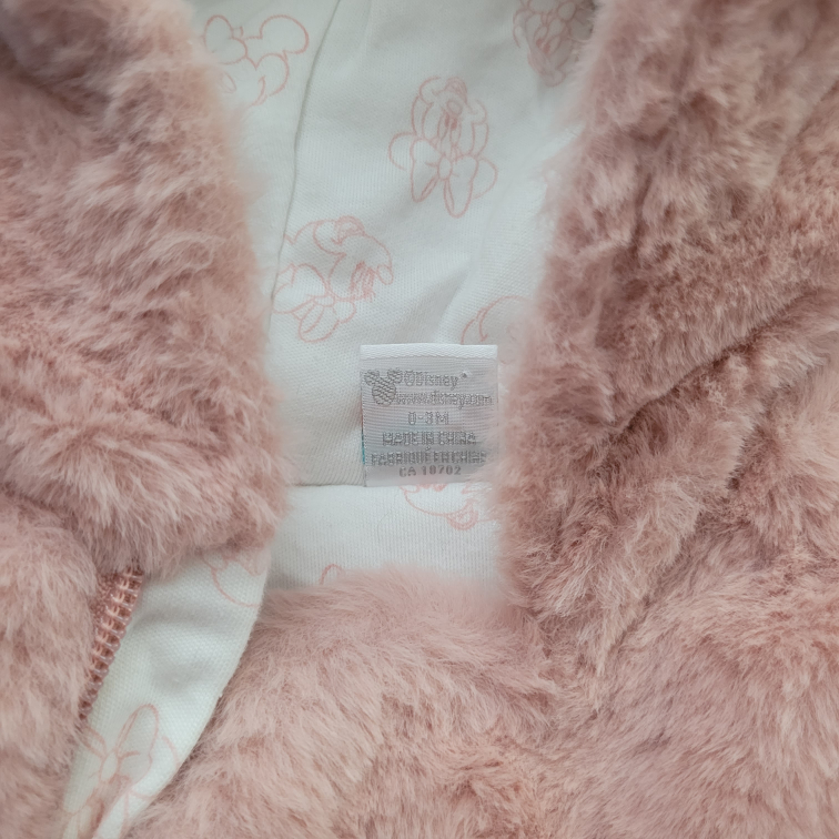 Disney Baby Pink Faux Fur Snowsuit 0-3m - photo 3