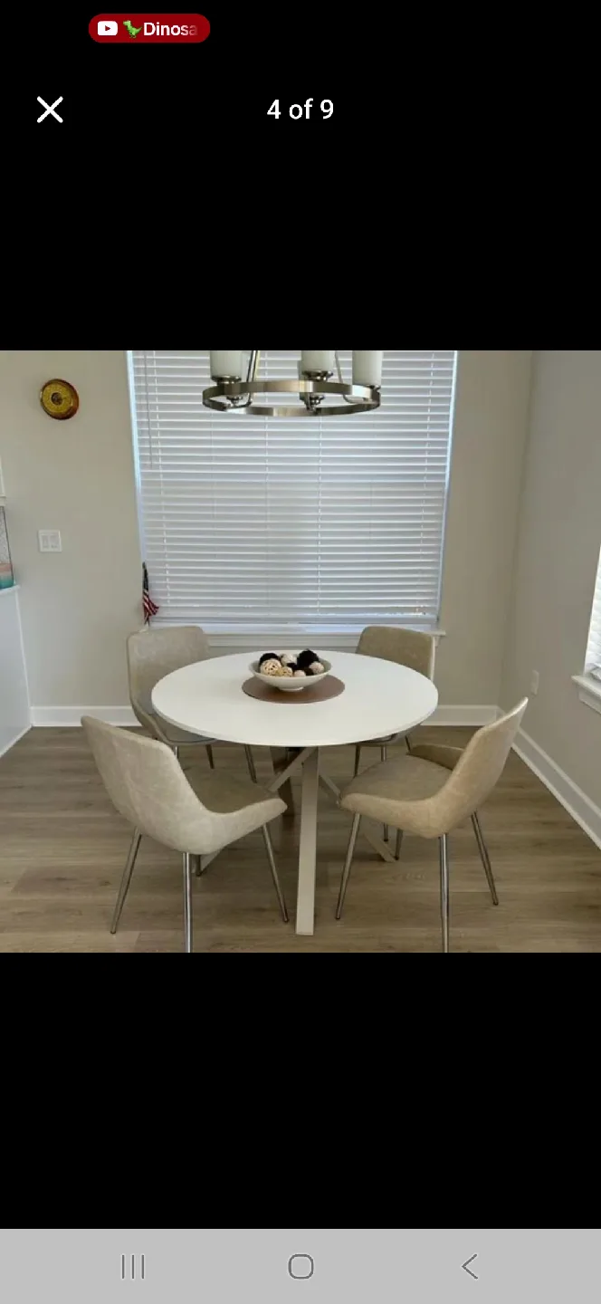 Brand new in box set of 4 modern dining chairs image indicator(2)