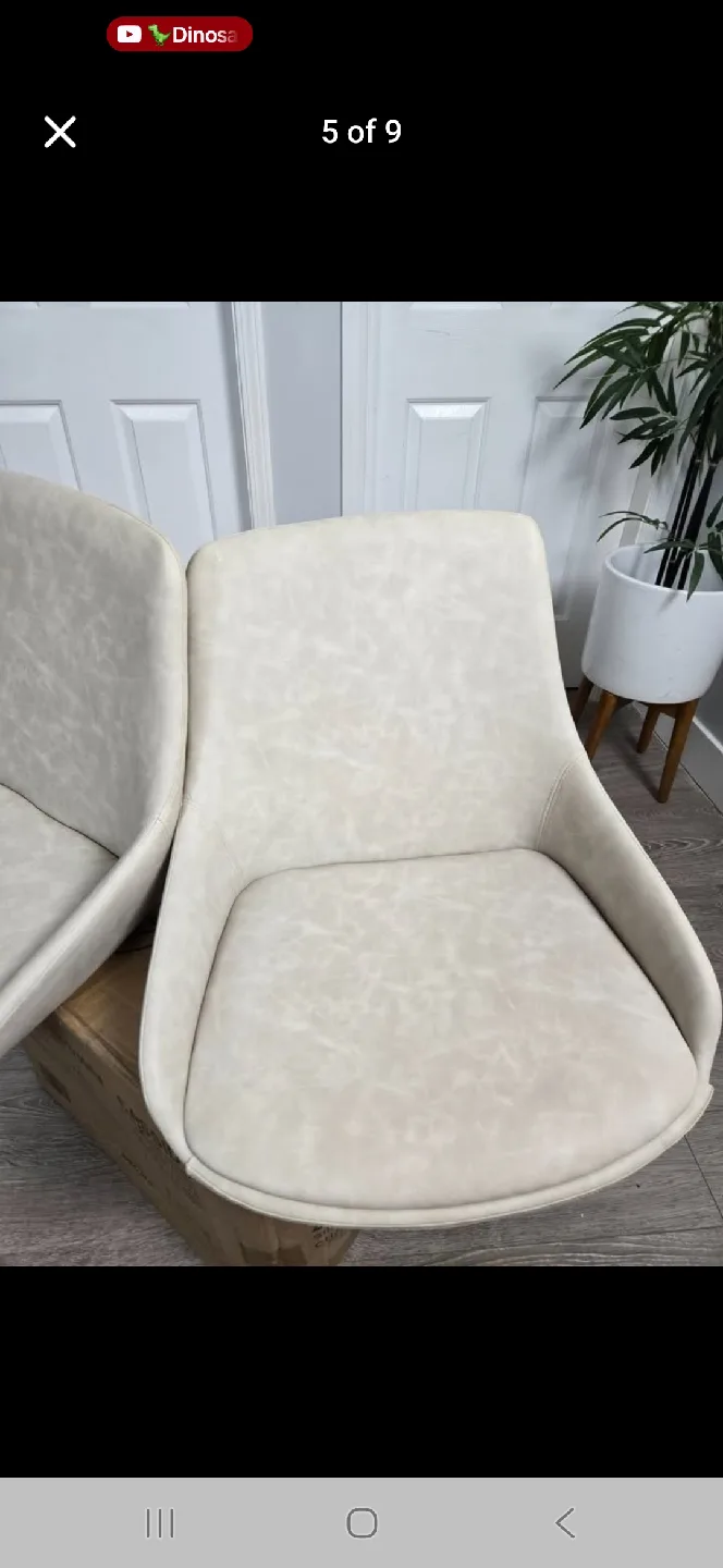 Brand new in box set of 4 modern dining chairs image indicator(6)