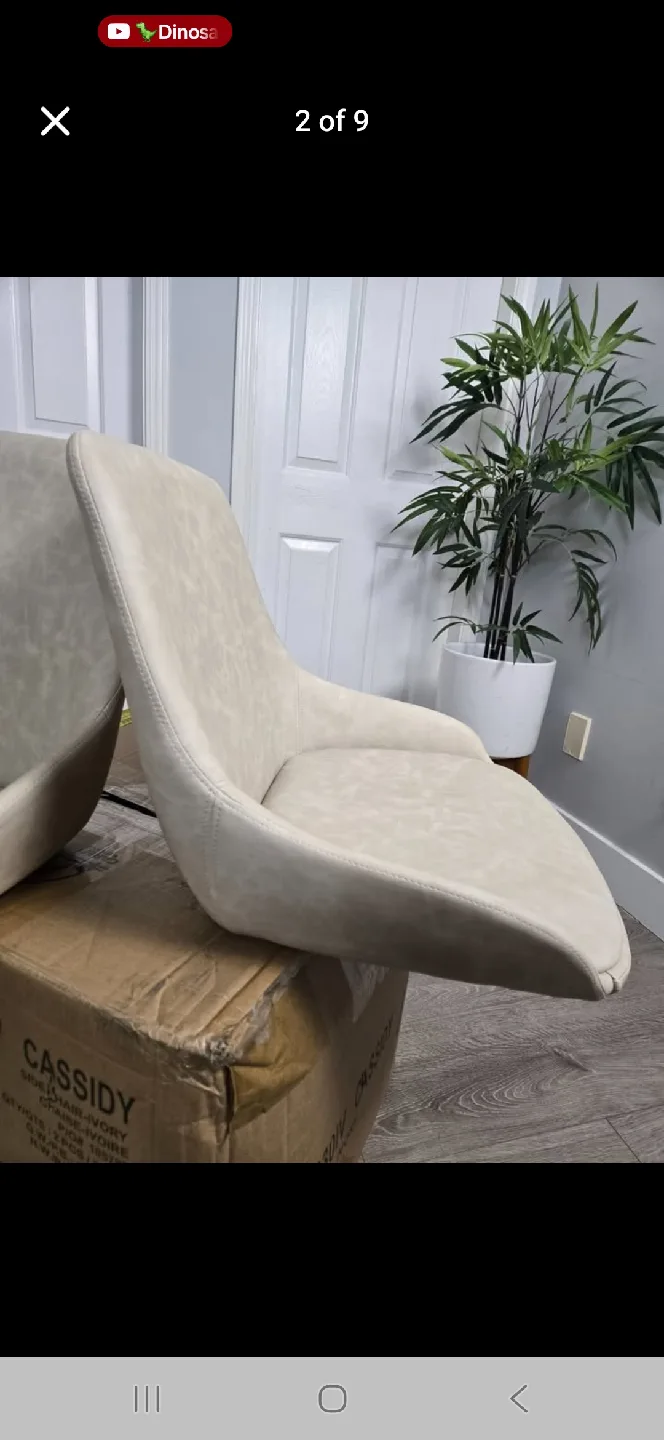 Brand new in box set of 4 modern dining chairs image indicator(7)