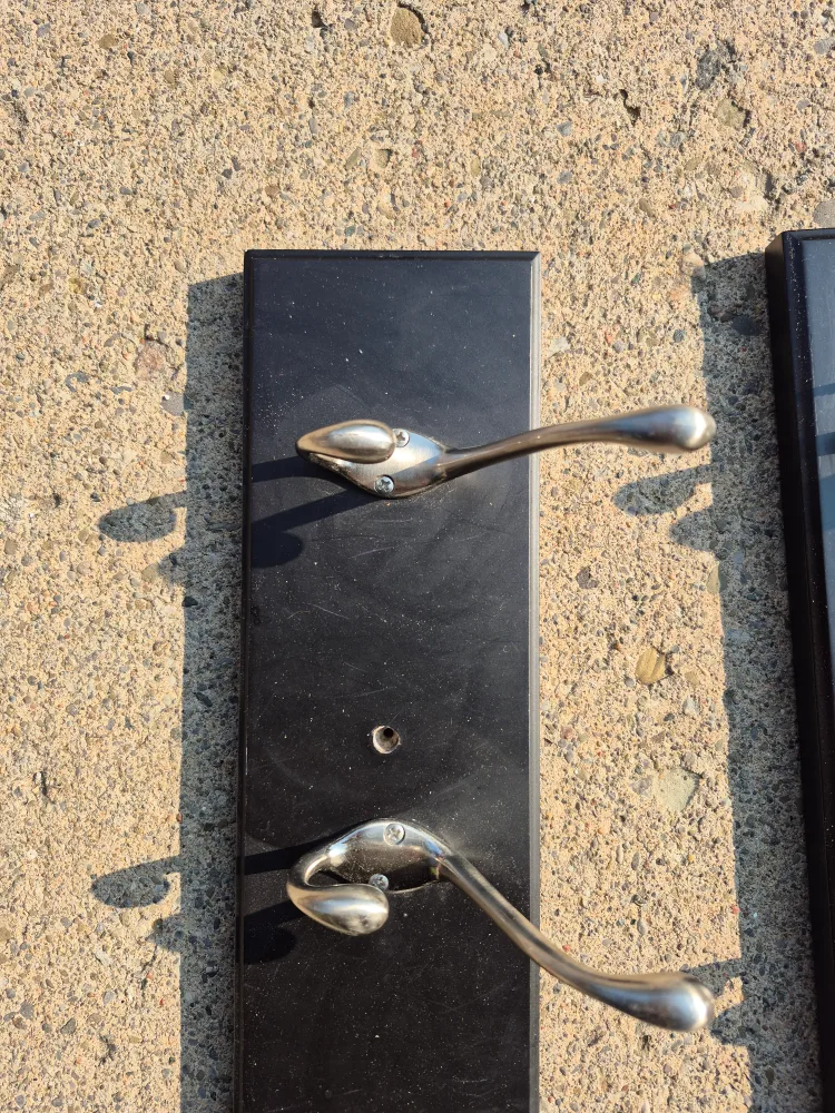 Black 26" Wall Mounted Coat Rack image indicator(3)