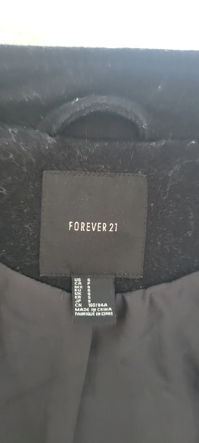 Black Wool Blend Varsity Jacket Size S image indicator(7)