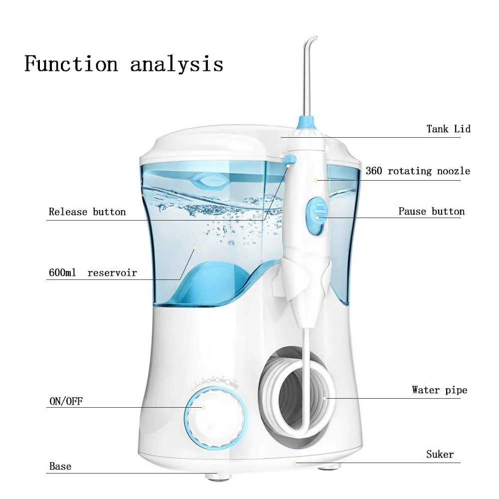 KHH Water Flosser Pick Teeth Cleaner Dental image indicator(9)
