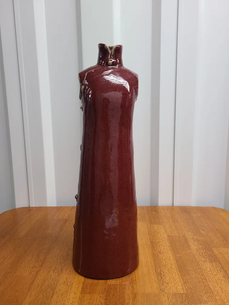 Burgundy Decorative Ceramic Vase thumbnail