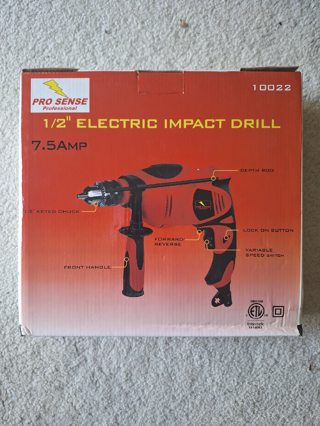 NEW Pro Sense 1/2" Electric Impact Drill - 7.5 AMP image indicator(2)