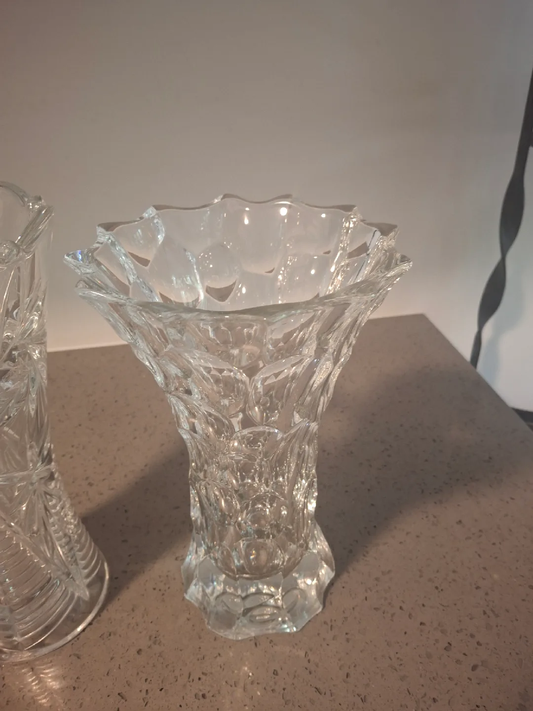 Two crystal  Vases thumbnail