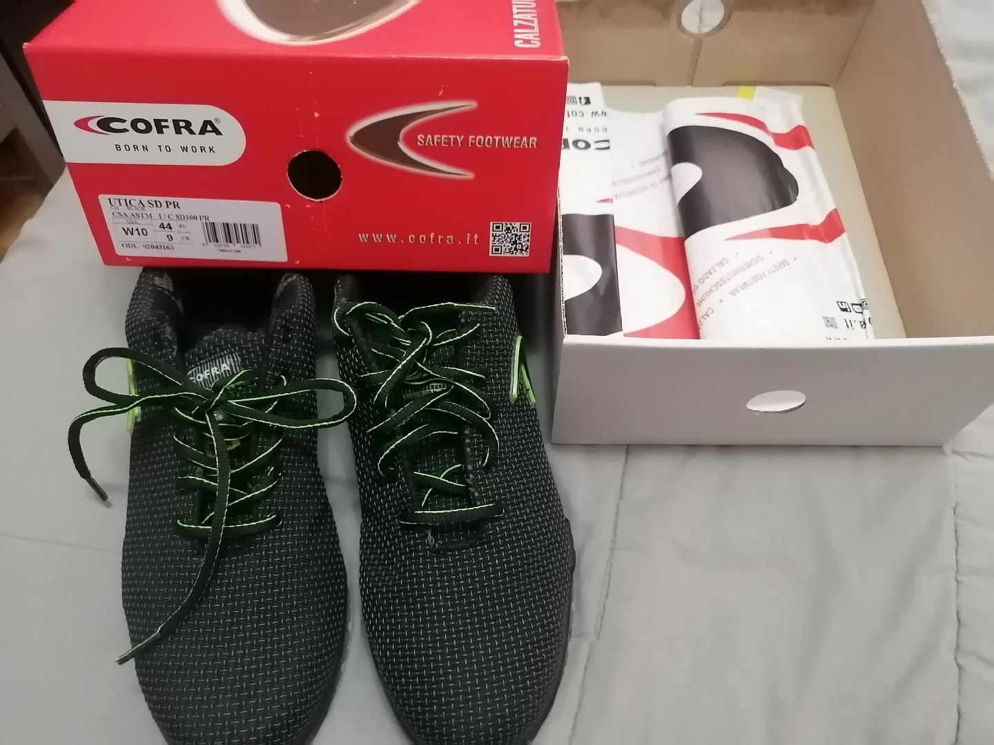 COFRA Utica SD PR Safety Shoes, Men Size 10W - photo 2