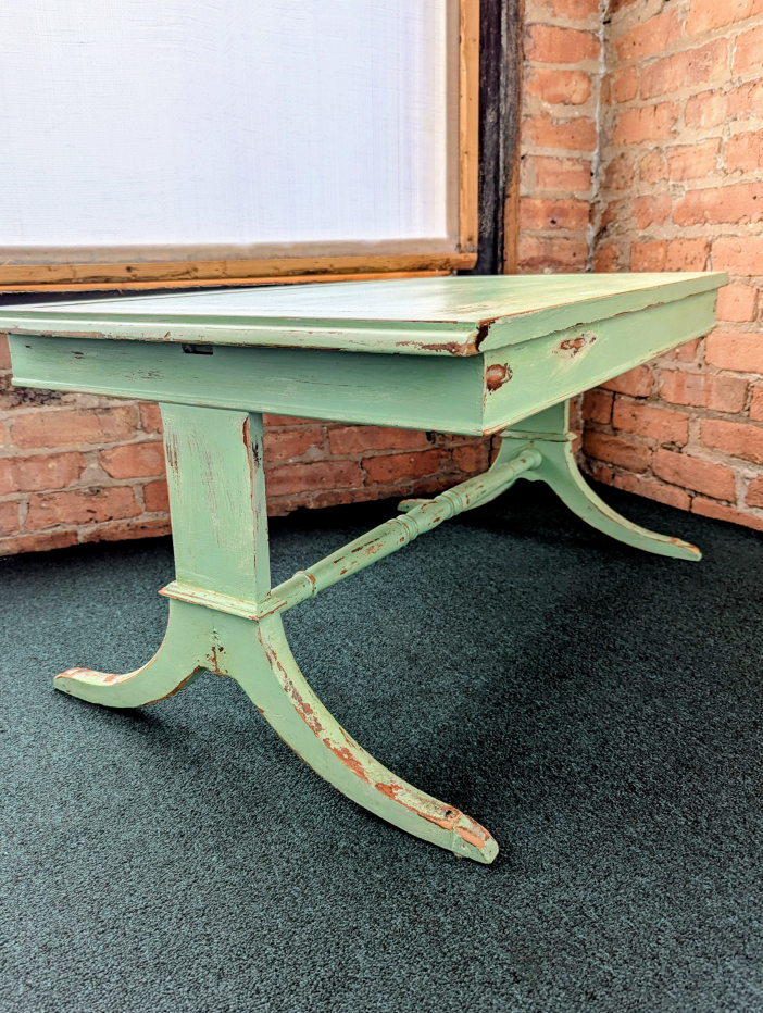 Vintage Shabby Chic Coffee Table – Distressed Wood - photo 2