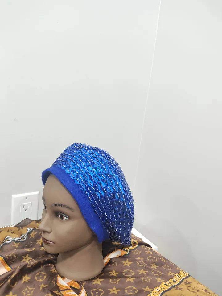 Blue Sequin Beret Hat image indicator(4)