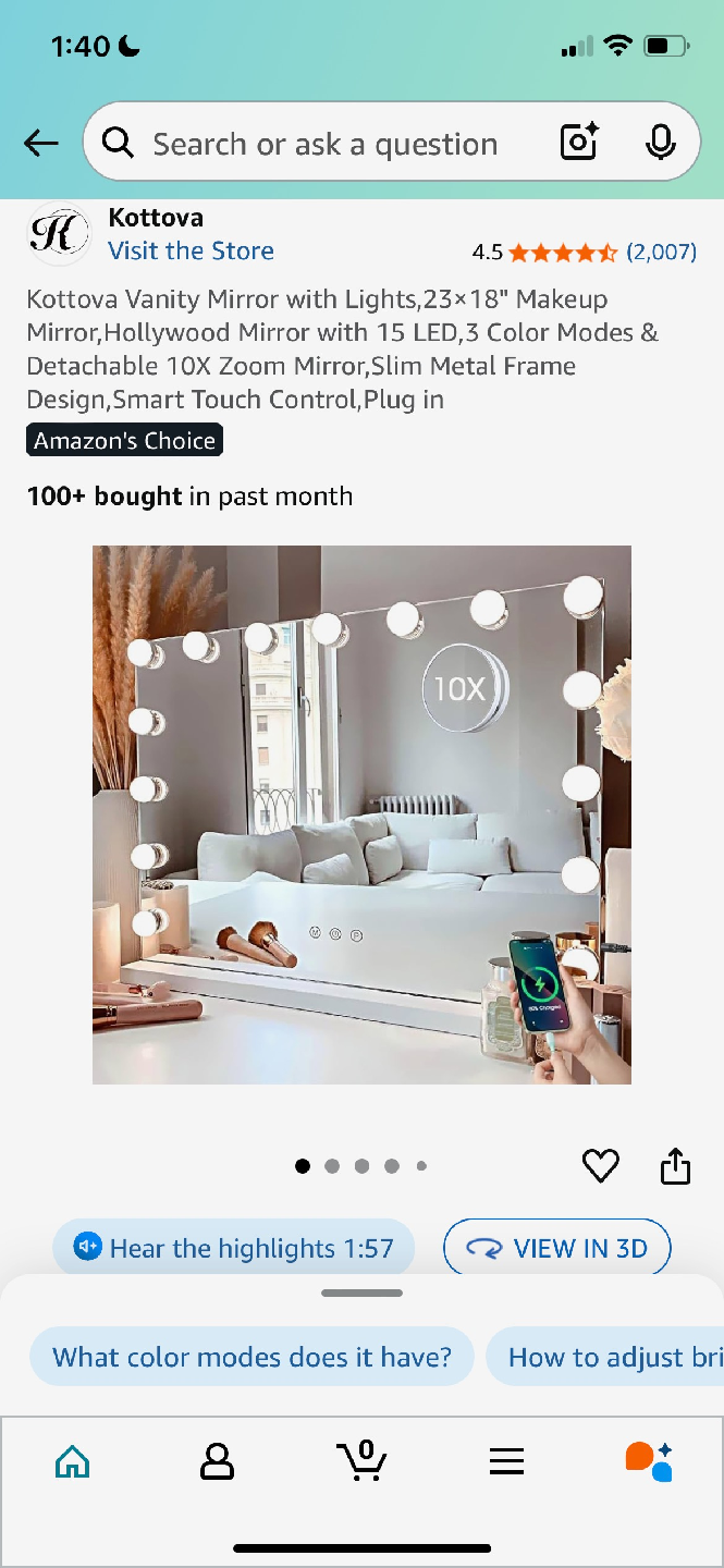 Brand New Vanity Light Up Mirror
