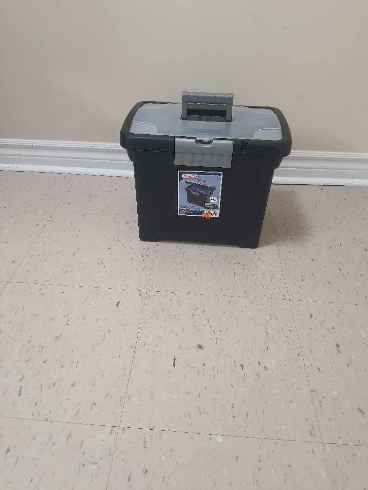 Sterilite Black Storage Box