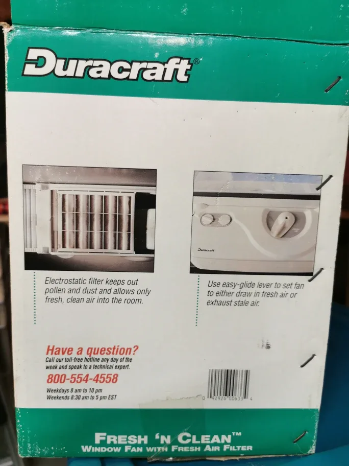 Duracraft Fresh 'n Clean Window Fan - White image indicator(3)