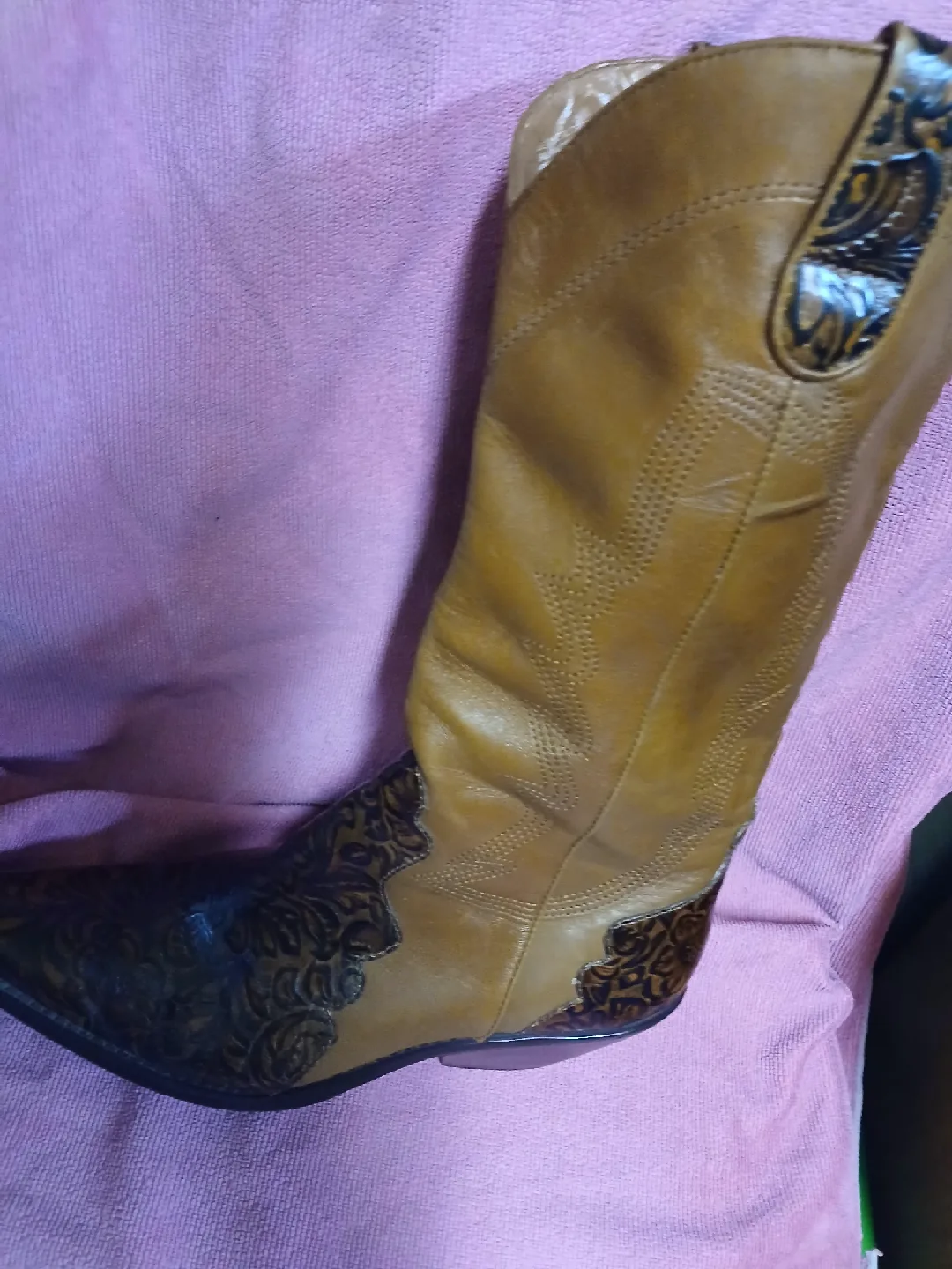 Brown Leather Cowboy Boots image indicator(4)