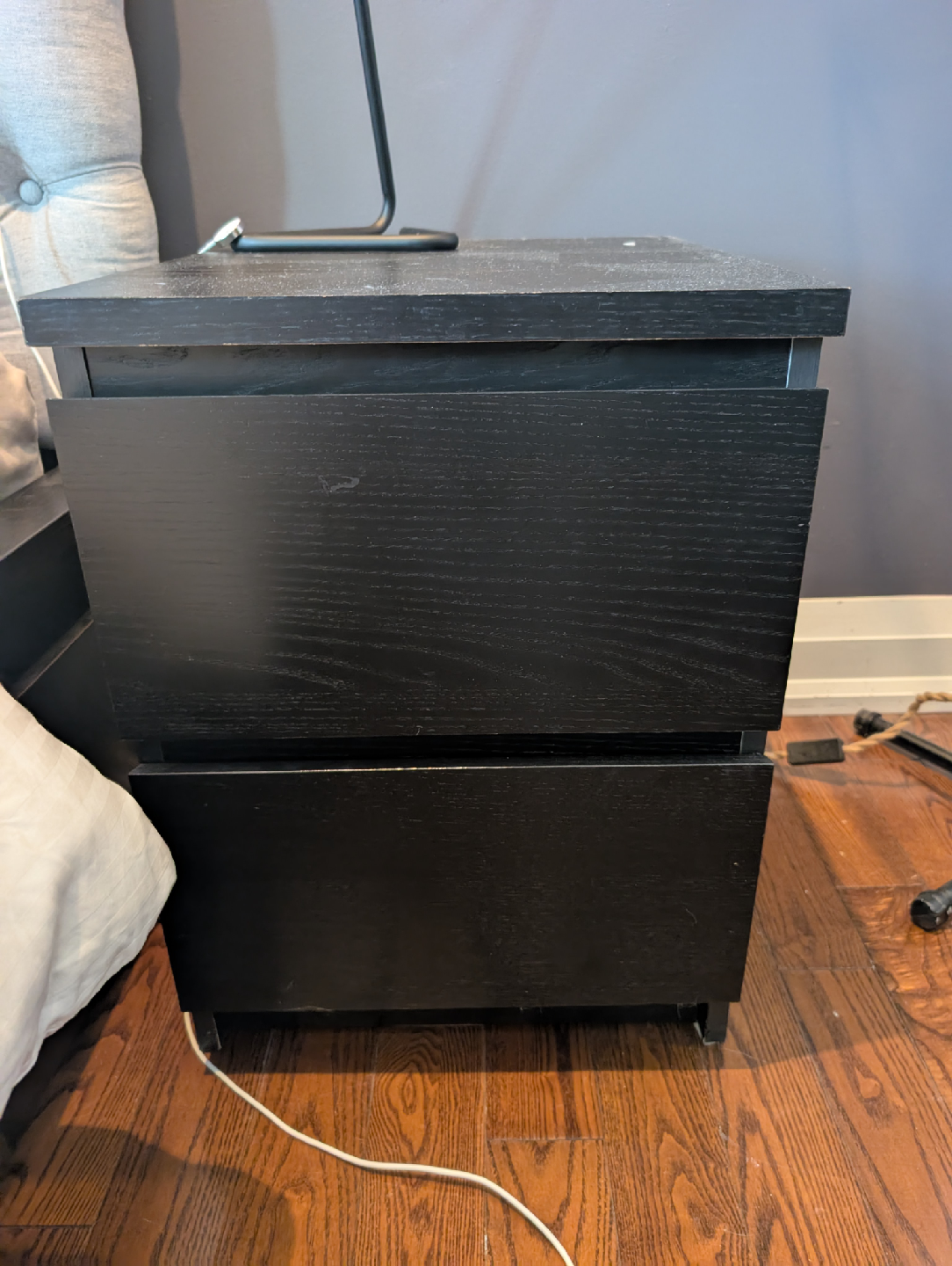 IKEA king sized bed with two night stands - photo 2