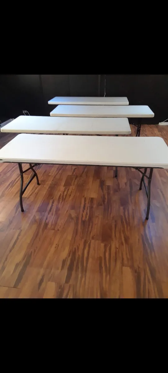 4 Six foot Folding Tables