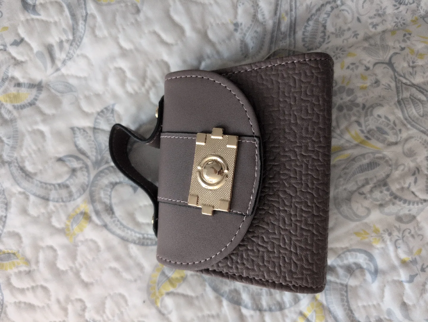 Mini Greyish brown Handbag for little girls thumbnail