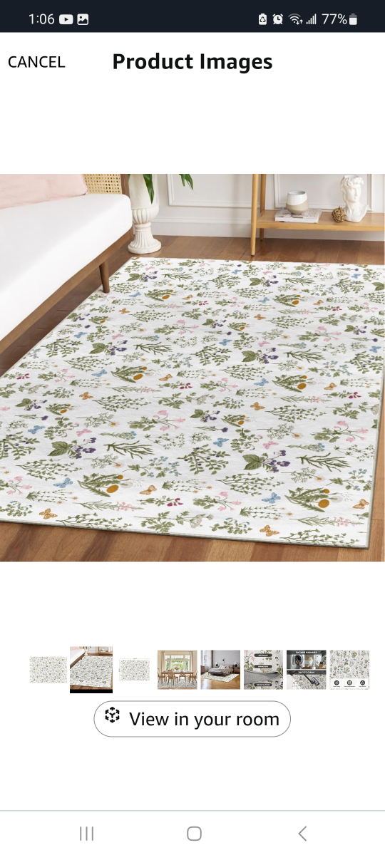 New Artoid Mode Wildflower Area Rug 5x7 brand new in packing - photo 3