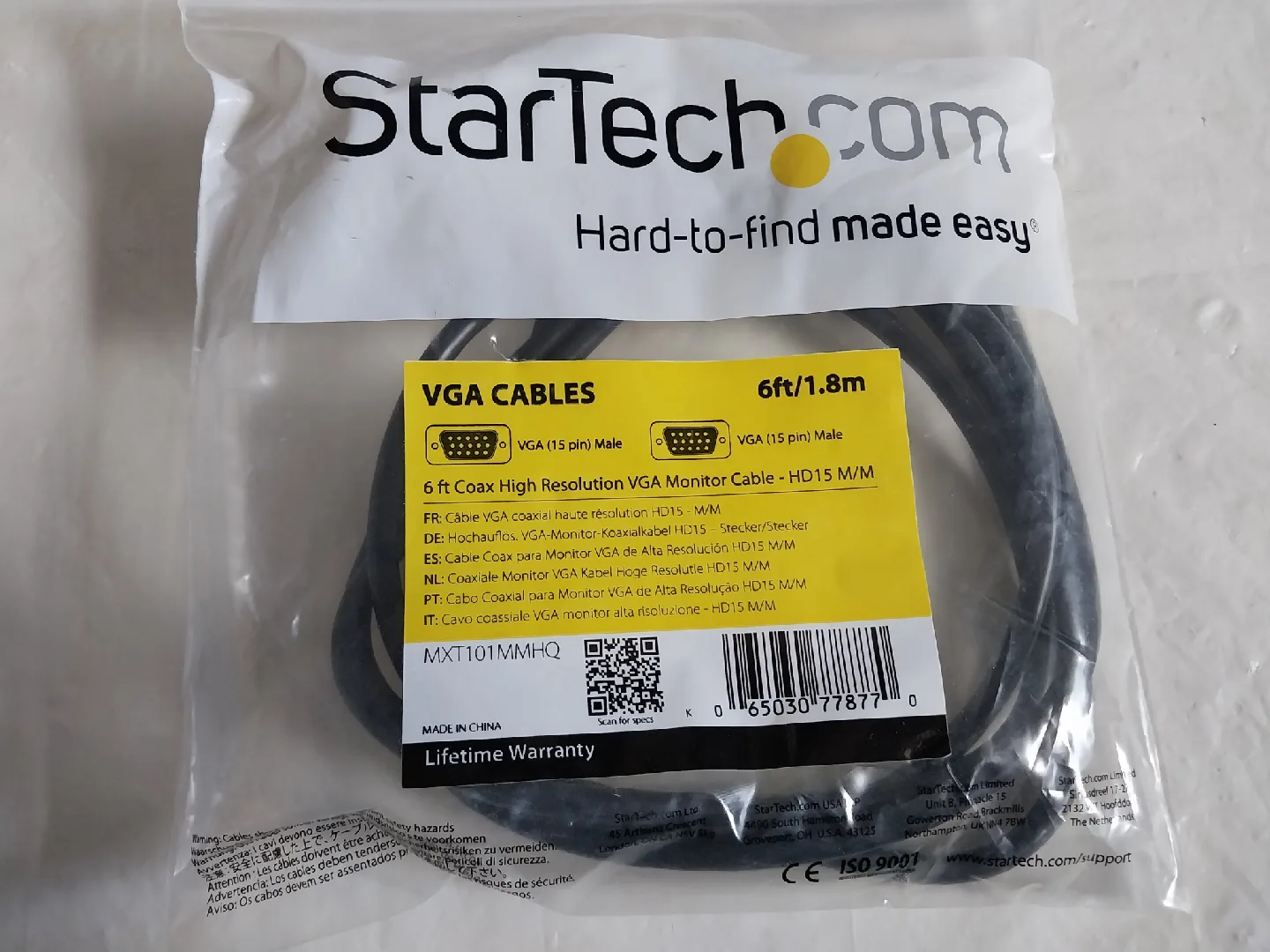 StarTech.com 6ft VGA Monitor Cable - NEW. Firm price. thumbnail