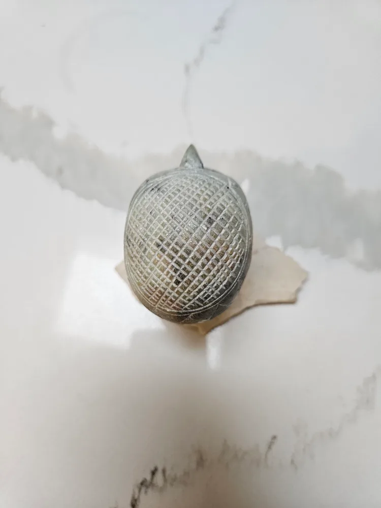 Small Vintage Carved Stone Marble Egyptian Head Sculpture image indicator(4)