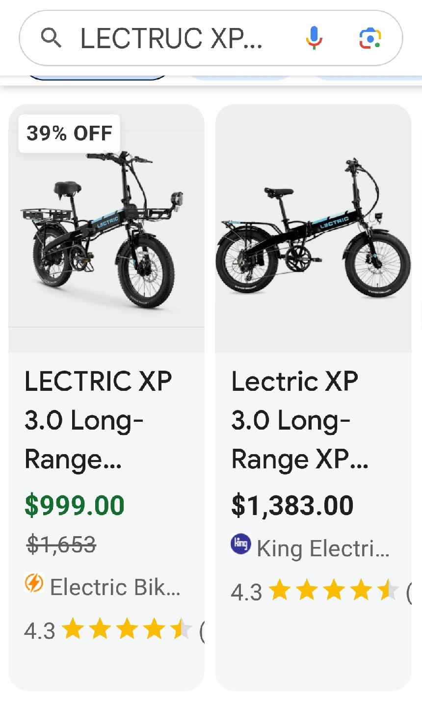 LECTRIC  EBIKES - XP 3.0 FOLDABLE LONG-RANGE EBIKE:  BLACK - photo 5
