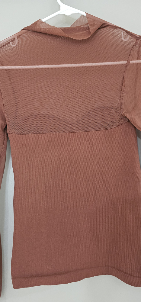 Long Sleeve Mesh Top - Size Small - photo 3