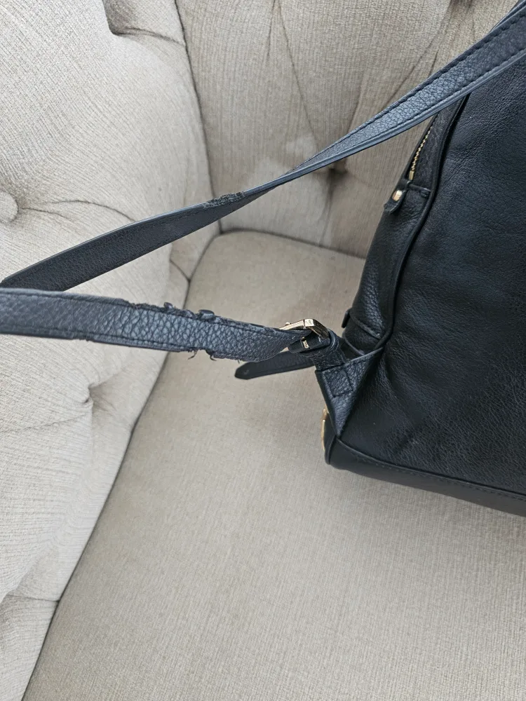 Authentic Michael Kors Black Backpack image indicator(3)