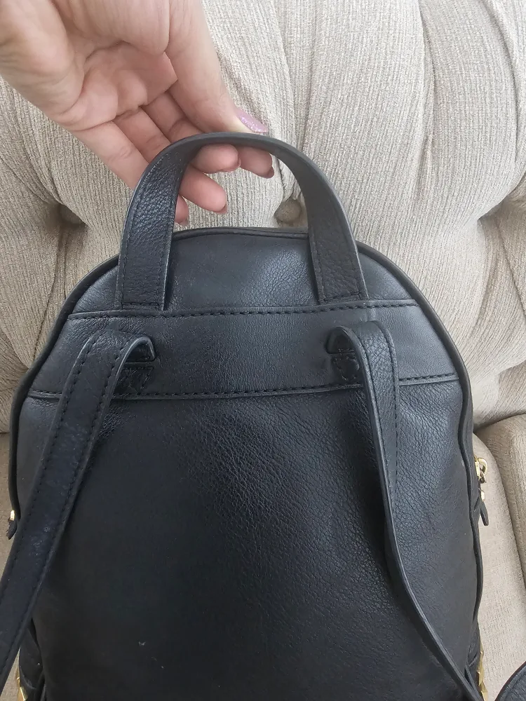 Authentic Michael Kors Black Backpack image indicator(5)