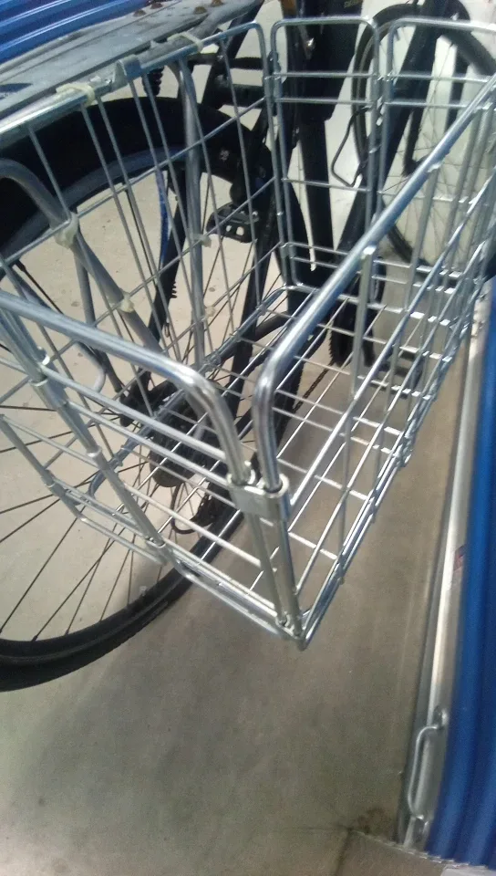 1 Chrome foldable Bike Basket🥕 thumbnail