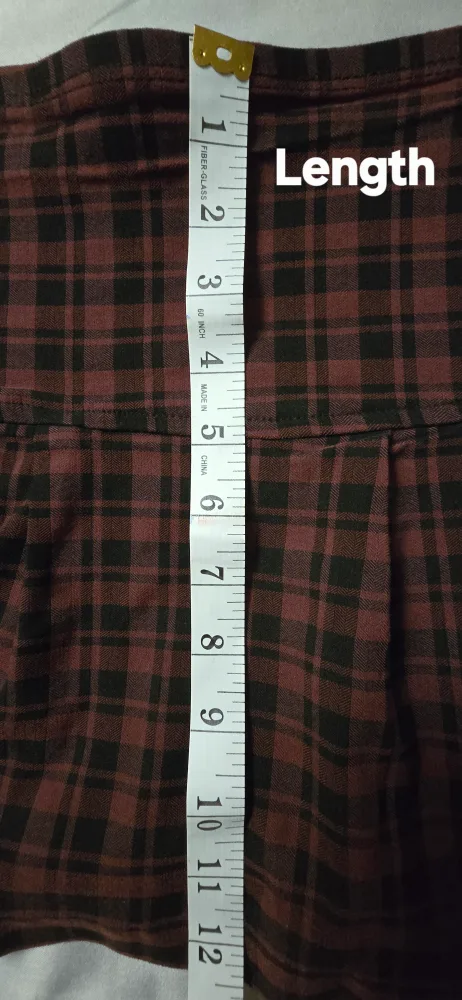 Teen Girls Plaid Mini Kilt Style Skirt - Adult Size L image indicator(3)