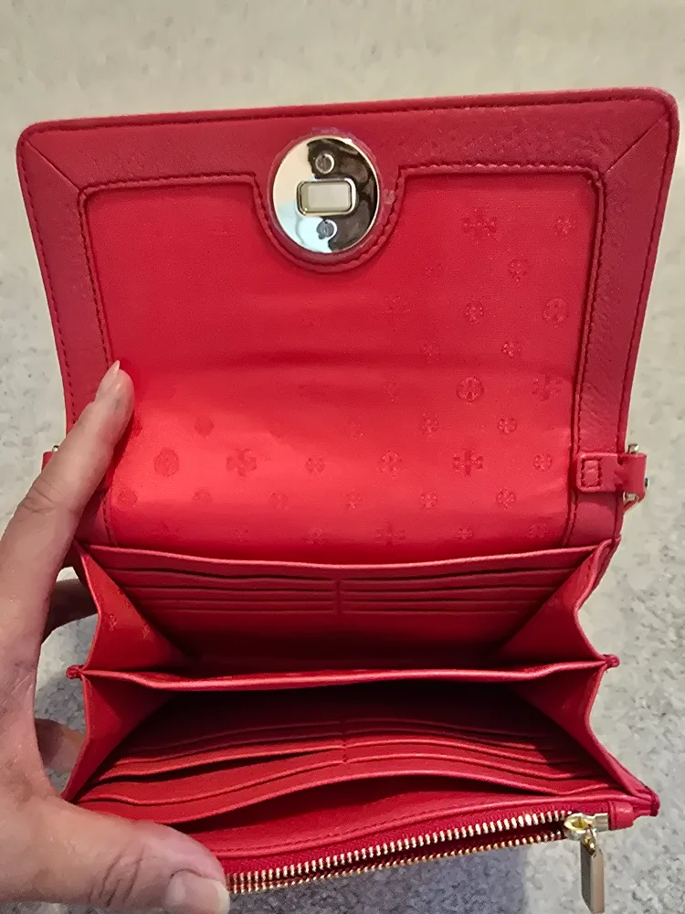 Tory Burch Red Leather Crossbody Bag image indicator(5)