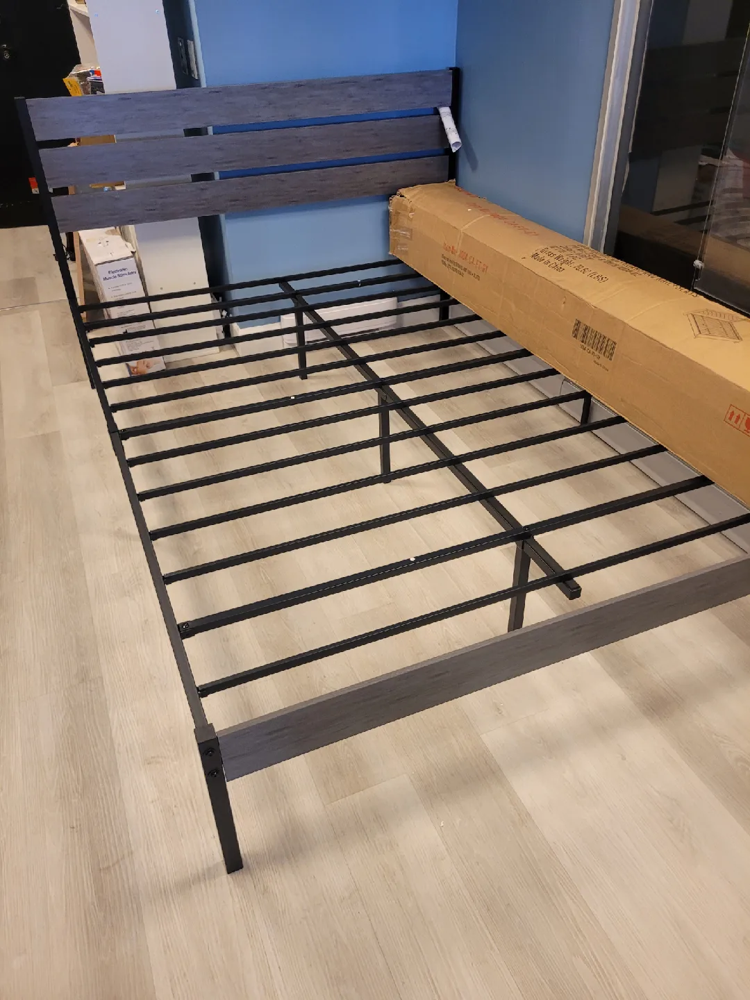 Queen Size Bed Frame & Headboard - NEW!!! thumbnail