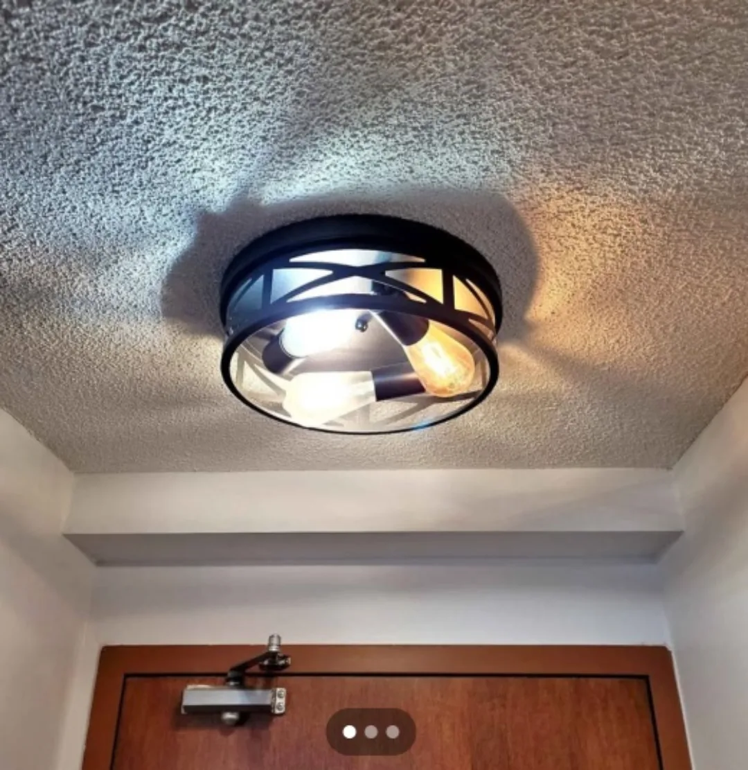 2 Pack Flush Mount Ceiling Light for Kitchen Entry image indicator(4)