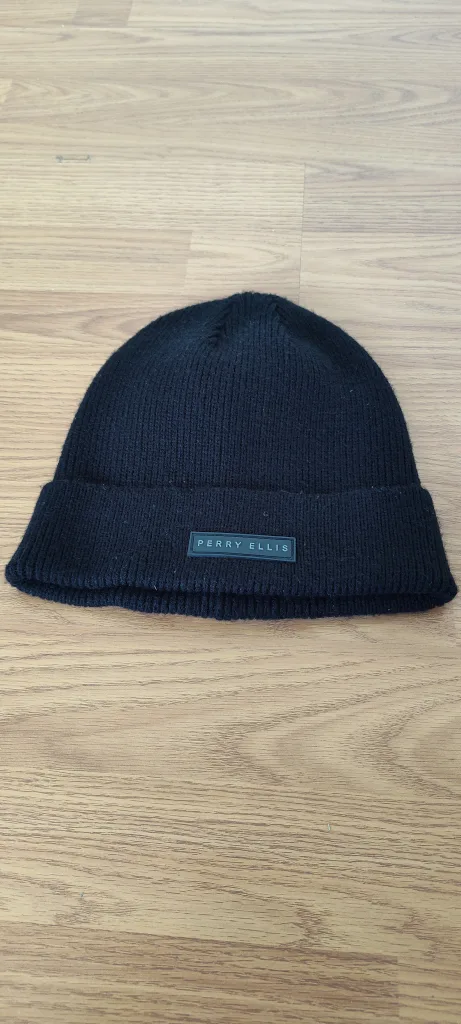 Perry Ellis Black Beanie thumbnail