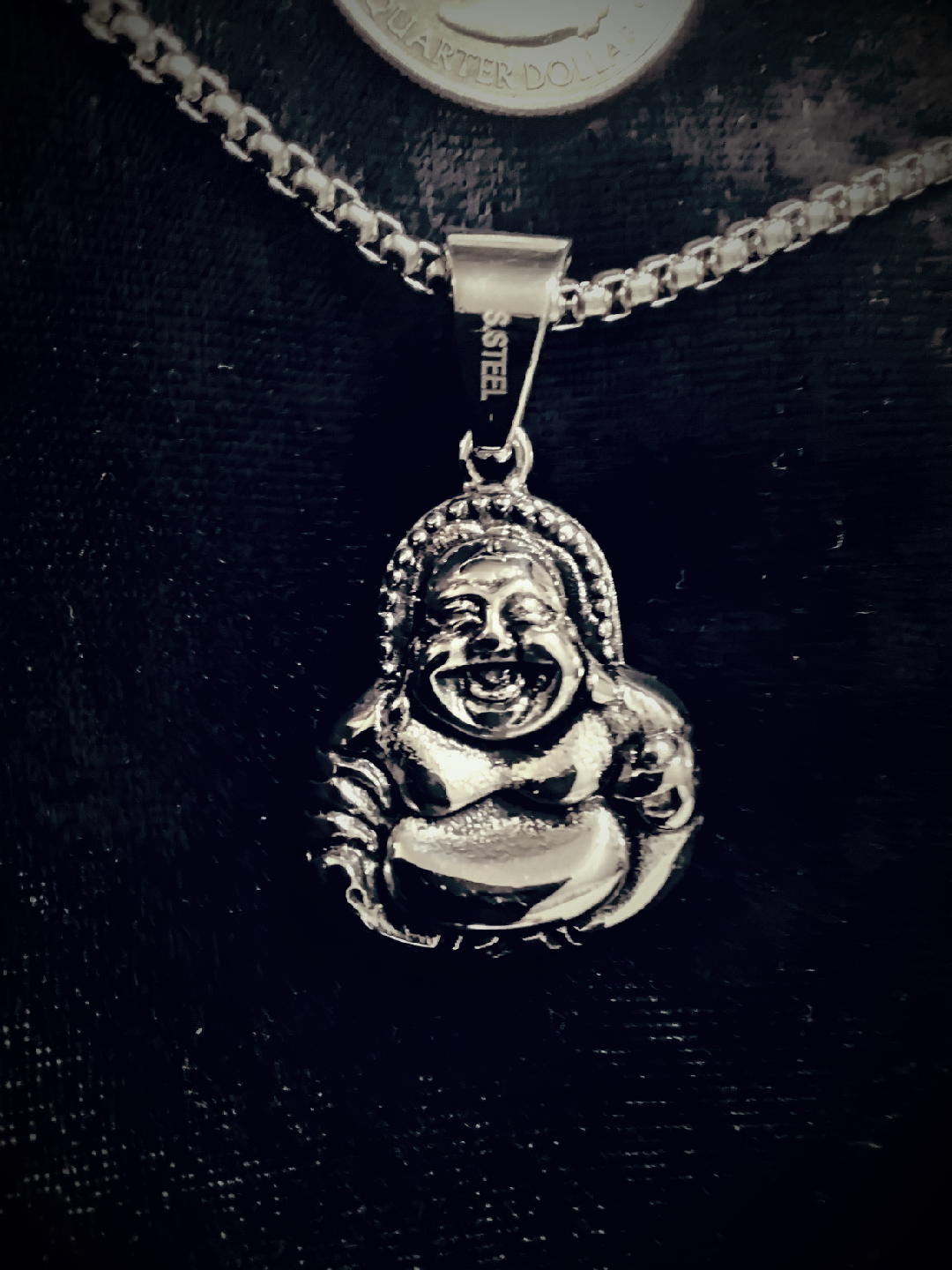 stainless steel Buddha necklace - photo 2