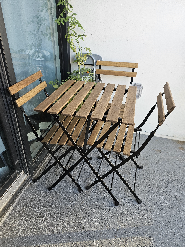 Outdoor Bistro Set - Table and 2 Chairs #balcony table set