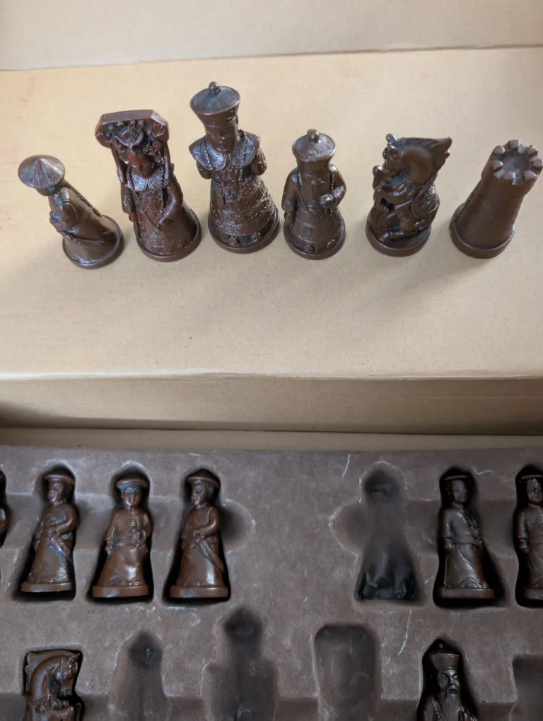 Vintage Asian Style Chess Set image indicator(5)