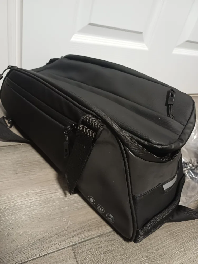 8L Motorcycle Tail Bag - Black thumbnail