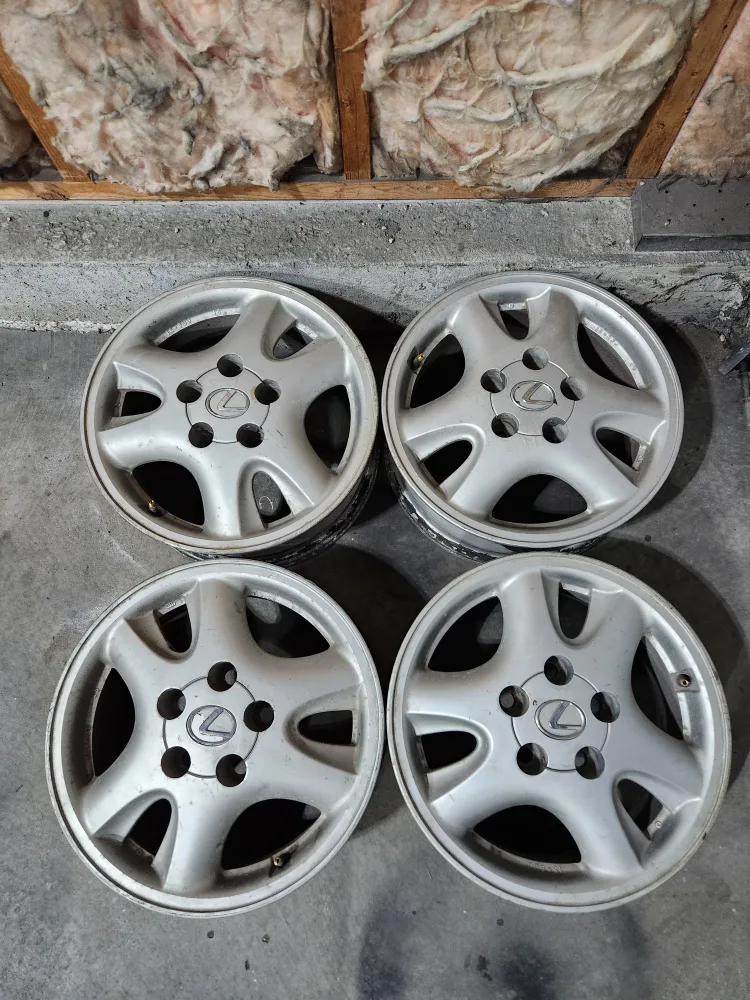 (4)-15 Inch Lexus ES300 Alloy Rims 5x114.3 thumbnail