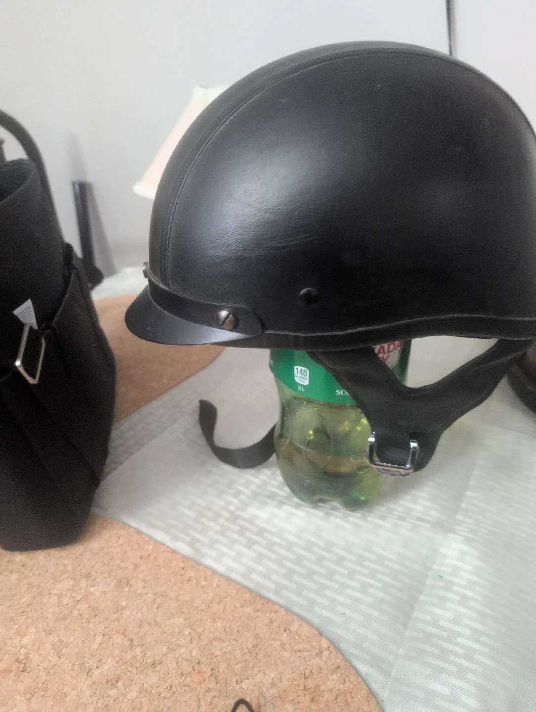 DOT Black Motorcycle Helmet thumbnail