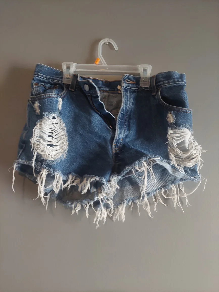 Levi's Distressed Denim Shorts thumbnail
