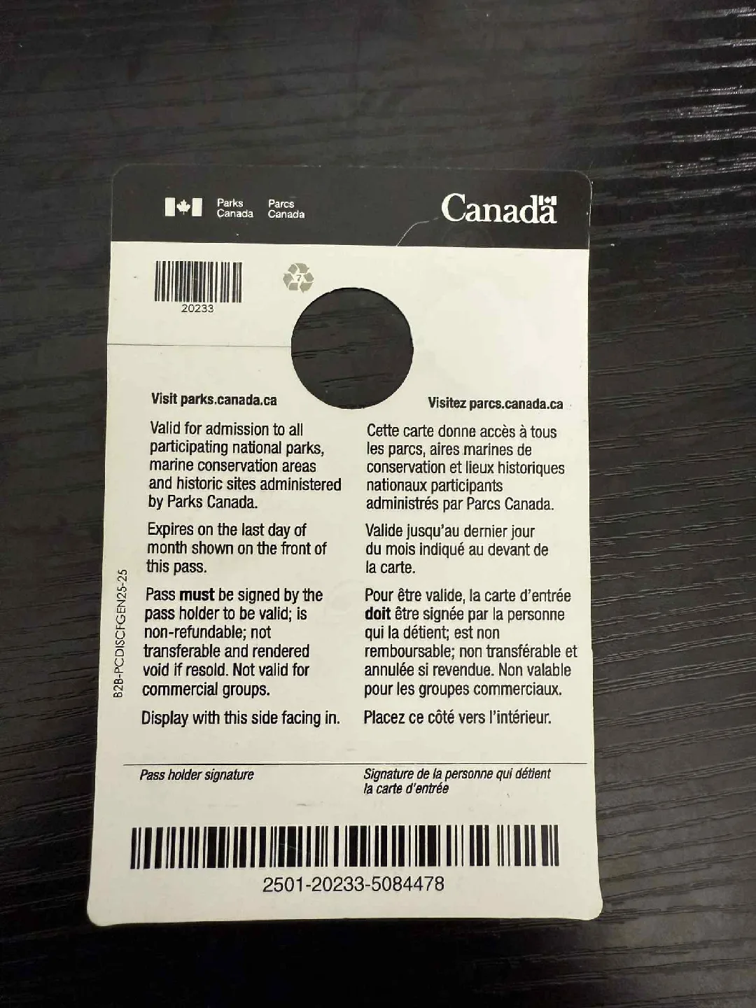 Parks Canada Discovery Pass - Valid until June 2026 image indicator(2)