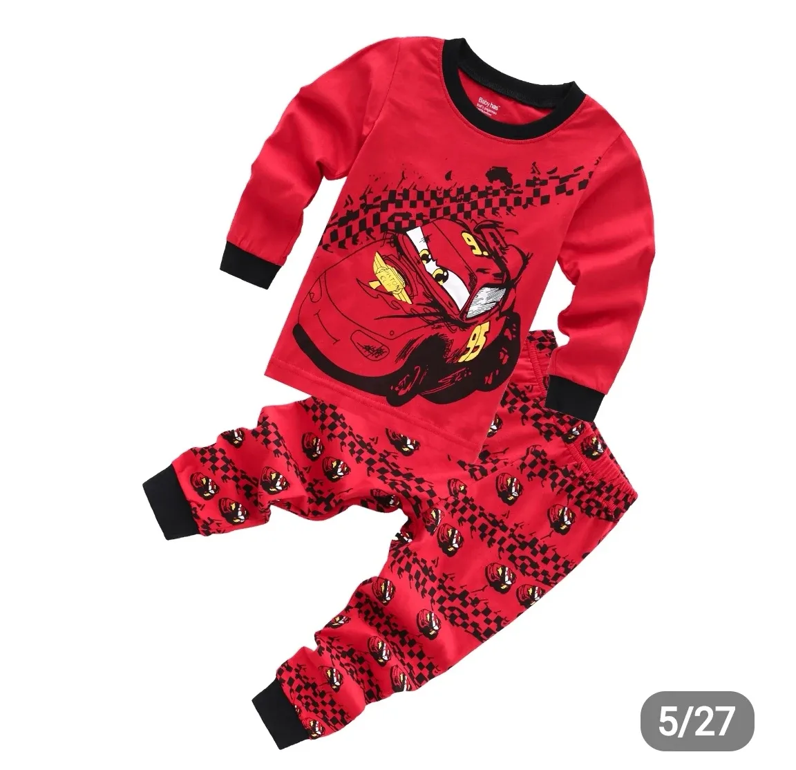 Disney Cars Lightning McQueen Pajama Set thumbnail
