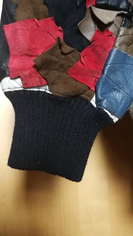 Vintage Patchwork Leather sweater image indicator(5)